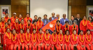 साफ यू–१८ महिला च्यम्पियनसिपमा नेपालले भारतको सामना गर्दै