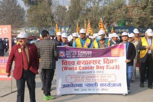 नेपालमा पनि विश्व क्यान्सर दिवस मनाइयो