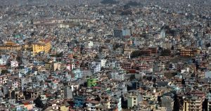 नागर्जुन हल्चाेकबाट देखिएकाे कंक्रिटमय काठमाडाैँ सहर